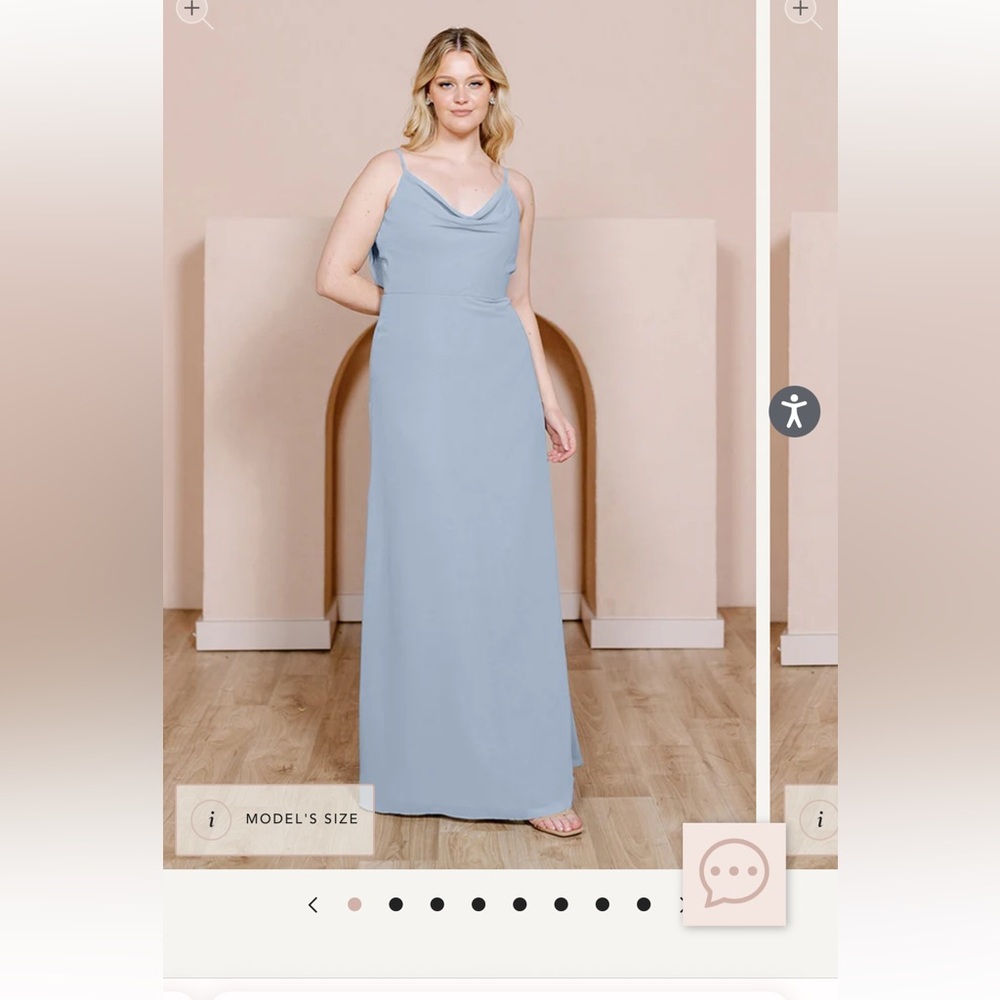 Revelry - Periwinkle - Nadia Chiffon Dress